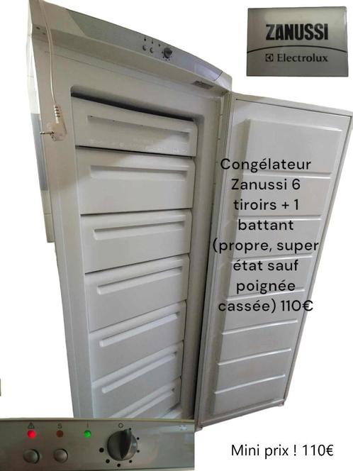 Congélateur Zanussi, Electroménager, Congélateurs, Utilisé, À Poser, Congélateur, Congélateur, 160 cm ou plus, 60 à 90 cm, Enlèvement