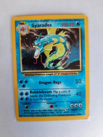 Gyarados base set holo, Enlèvement ou Envoi, Comme neuf, Booster