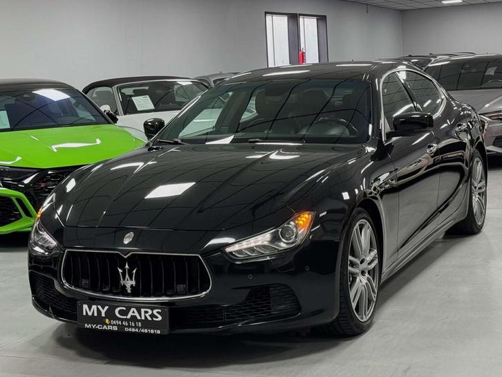 Maserati Ghibli Ghibli 3.0 D Noir Metal Full Options Garanti, Auto's, Maserati, Bedrijf, Te koop, Ghibli, ABS, Airbags, Airconditioning
