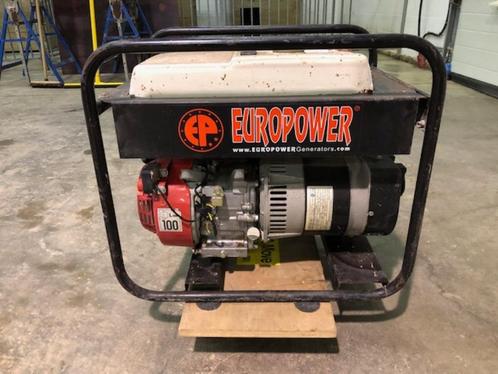 Europower stroomgenerator, Doe-het-zelf en Bouw, Aggregaten, Gebruikt, Benzine, Minder dan 5 kVA, Ophalen