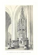 1844 - Leuven - tabernakel van de Sint-Pieterskerk, Antiquités & Art, Envoi