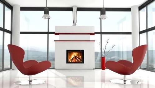 M-Design Interra 74 cassette intégrée + Ventilateur + Cadre, Maison & Meubles, Cheminées, Neuf, Cheminée au bois, Enlèvement ou Envoi