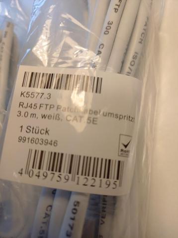patchkabel (2 stuks) RJ45 FTP wit