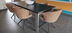 Prachtige eetkamertafel eikenhout 220x100, Ophalen, 100 tot 150 cm, Eikenhout, 200 cm of meer