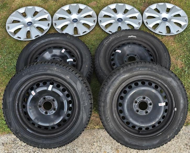 Kit complet pneus hiver, Auto-onderdelen, Banden en Velgen, Band(en), Winterbanden, 16 inch, 205 mm, Personenwagen, Gebruikt, Ophalen