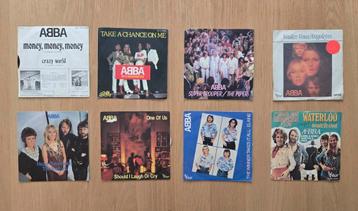 ABBA lot 8 Single's Vinyl 45 Toeren platen  beschikbaar voor biedingen