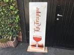 La Trappe trappist emaillerie Belge reclamebord, Verzamelen, Ophalen, Zo goed als nieuw, Reclamebord, Plaat of Schild, La Trappe