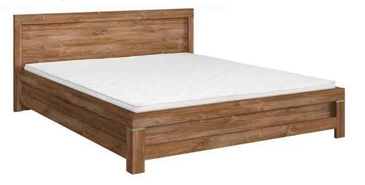 LIT DOUBLE 160x200,  en bois, cadre et sommerie,, Maison & Meubles, Chambre à coucher | Lits, Neuf, Deux personnes, 160 cm, 200 cm