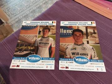2 Wielerkaarten : Verandas Willems 2013 beschikbaar voor biedingen