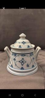 Blauw saks  antieke suikarpot  nog goed, Antiek en Kunst, Ophalen