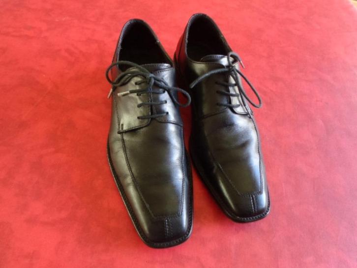 Chaussures cuirs Noire. Marque:"SALAMANDER". P. 41, Kleding | Heren, Schoenen, Gedragen, Espadrilles of Moccasins, Zwart, Ophalen of Verzenden