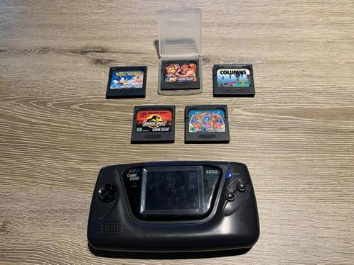 Game Gear + 5 spellen, Games en Spelcomputers, Spelcomputers | Sega, Game Gear, Ophalen of Verzenden