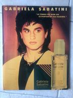 oud Gabriela Sabatini parfum reclame karton 50x40cm, Overige merken, Overige typen, Gebruikt, Ophalen of Verzenden