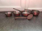 superbe lot casserole, bal., caf., bouil., chaudron cuivre, Enlèvement, Cuivre