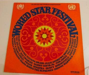 Vinyl LP World Star Festival Unicef Pop Rock Jazz Blues beschikbaar voor biedingen