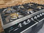 🔥Luxe Boretti Fornuis 100cm hoogglans zwart & rvs 6 pits, Elektronische apparatuur, Fornuizen, 60 cm of meer, Ophalen of Verzenden