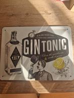 Gin tonic Wandbord - Metaal - 15 x 20 cm, Ophalen, Nieuw
