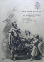 EUGENE BROERMAN / DECORATION INDUSTRIELLE / LITHO / 70x50cm, Antiek en Kunst, Kunst | Etsen en Gravures, Ophalen of Verzenden