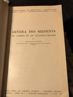 Genera des Serpents du Congo et du Ruanda-Urundi - Witte,, Antiek en Kunst, Ophalen of Verzenden, Gaston-François De Witte