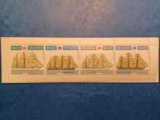 4 Nieuwe Postzegels 'BEF' : Zeilboten ; Mercator, Kruzenster, Verzenden, Postfris, Postfris