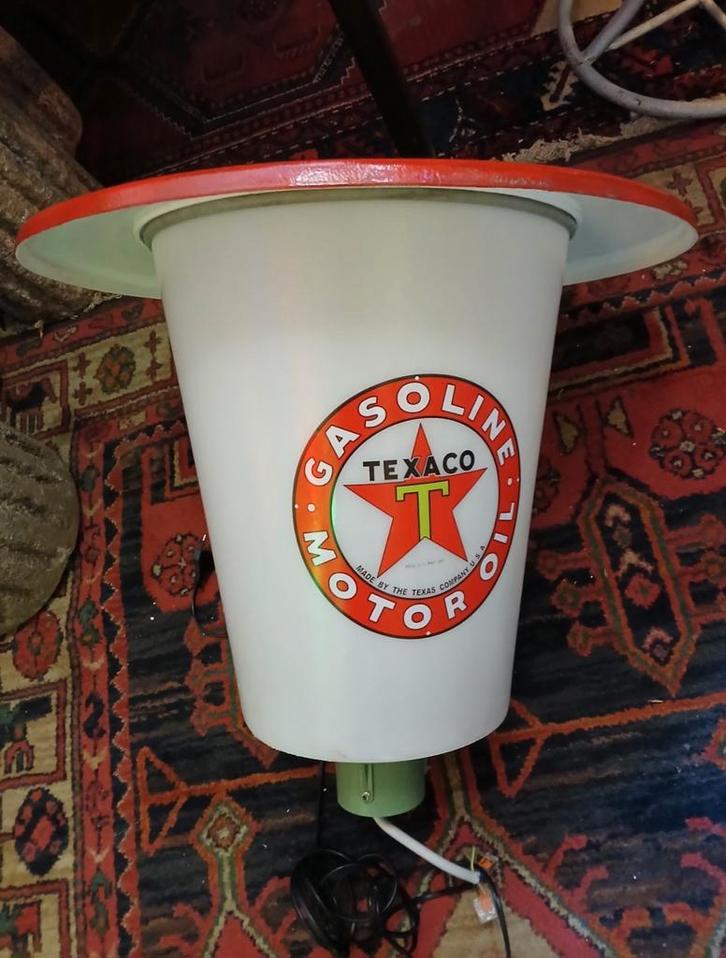 Texaco lamp tankstation benzinepomp, Verzamelen, Merken en Reclamevoorwerpen, Gebruikt, Ophalen of Verzenden