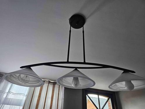 Lustre, Huis en Inrichting, Lampen | Kroonluchters, Zo goed als nieuw, Glas, Metaal, Ophalen