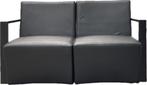 Lounge zeteltjes zwart 2stuks, 150 tot 200 cm, Kunststof, Modern, Gebruikt