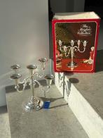 Prachtige 5-armige Verzilverde Kandelaar-Mayfair Collection, Antiek en Kunst, Ophalen of Verzenden, Zilver