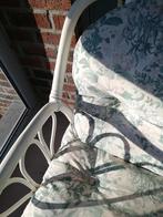 À donner petit salon osier blanc et table., Enlèvement, Utilisé