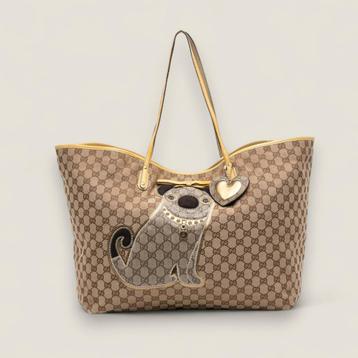Gucci GG Supreme Pug tote origineel beschikbaar voor biedingen