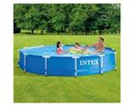Zwembad INTEX metal frame rond 366cmx76cm + nieuwe toebehore, Tuin en Terras, Zwembaden, Ophalen, Gebruikt, Minder dan 80 cm, Rond