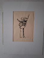 Cobra-achtige tekening grappig persoon onbekende kunstenaar, Ophalen of Verzenden