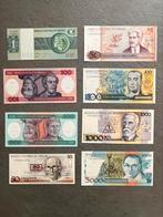 Lot de 8 billets de banque neufs du Brésil UNC, Timbres & Monnaies, Série, Amérique du Sud