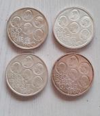 4 x België 500 francs 1980, Postzegels en Munten, Verzenden, Verzilverd, Setje