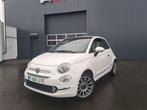 Fiat 500C Cabrio/Milde Hybride/Navigatie/Leder 12078km, Auto's, Fiat, Voorwielaandrijving, Gebruikt, Cabriolet, Beige