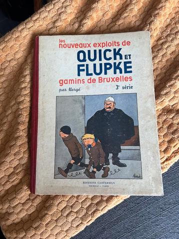 VENDU.   Hergé  bd noir et blanc Quick et Flupke Tintin, Enlèvement ou Envoi, Utilisé