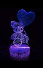 Veilleuse 3D Ours, Enlèvement ou Envoi, Comme neuf, Lampe