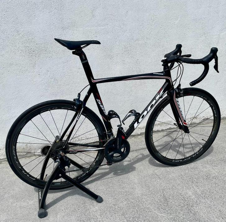 Look 586 - full Carbone - L - 2 cassettes  + pied atelier, Fietsen en Brommers, Fietsen | Heren | Sportfietsen en Toerfietsen