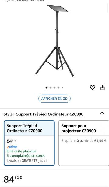 Support projecteur , écran , ordinateur portable , tv beschikbaar voor biedingen