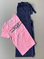 Setje culotte broek gestreept + t-shirt roze 152-158, Meisje, CKS, Ophalen of Verzenden, Zo goed als nieuw