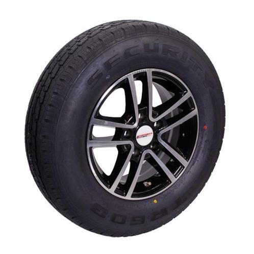 Wiel 14 inch 185R14C 5 gaats 900kg aluminium velg zwart / zi, Caravans en Kamperen, Caravanaccessoires, Nieuw, Ophalen of Verzenden