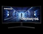 Samsung Odyssey G5 34 Ultrawide, VA, Minder dan 1 ms, Zo goed als nieuw, Hoofdtelefoonaansluiting