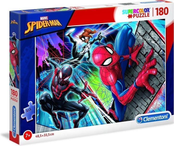 Spiderman Puzzel - 180 stukjes - Clementoni, Kinderen en Baby's, Speelgoed | Kinderpuzzels, Nieuw, 6 jaar of ouder, Meer dan 50 stukjes