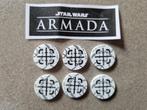 Star Wars Armada 6 FFG Acrylic Objective white tokens, Ophalen of Verzenden, Zo goed als nieuw, Spel