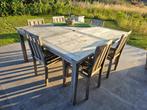 Tuinset teak, Tuin en Terras, Ophalen, Gebruikt, Teakhout, 8 zitplaatsen