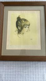 Kunst Litho Portret van Claire 1919 kunstenaar Walter Sauer, Enlèvement ou Envoi