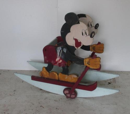 antiek houten Mickey Mouse schommelpaard AHI, Antiek en Kunst, Antiek | Speelgoed, Ophalen