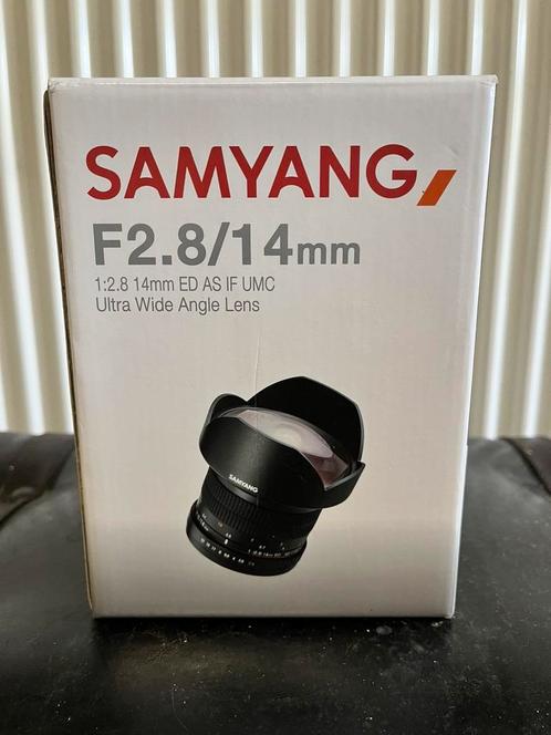 Objectif Canon EF - Samyang 14mm f/2.8, TV, Hi-fi & Vidéo, Photo | Lentilles & Objectifs, Comme neuf, Enlèvement ou Envoi