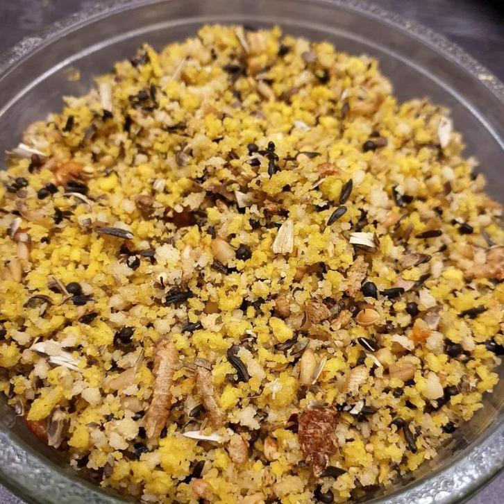 Eggfood Deluxe 3kg( + Paardenbloem, Biergist, Zijderupsen), Dieren en Toebehoren, Vogels | Toebehoren, Nieuw, Eten en Drinken