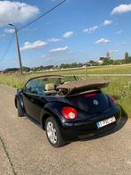 Volkswagen New Beetle cabriolet zwart, Autos, Volkswagen, Cuir, 75 kW, Beige, Boîte manuelle